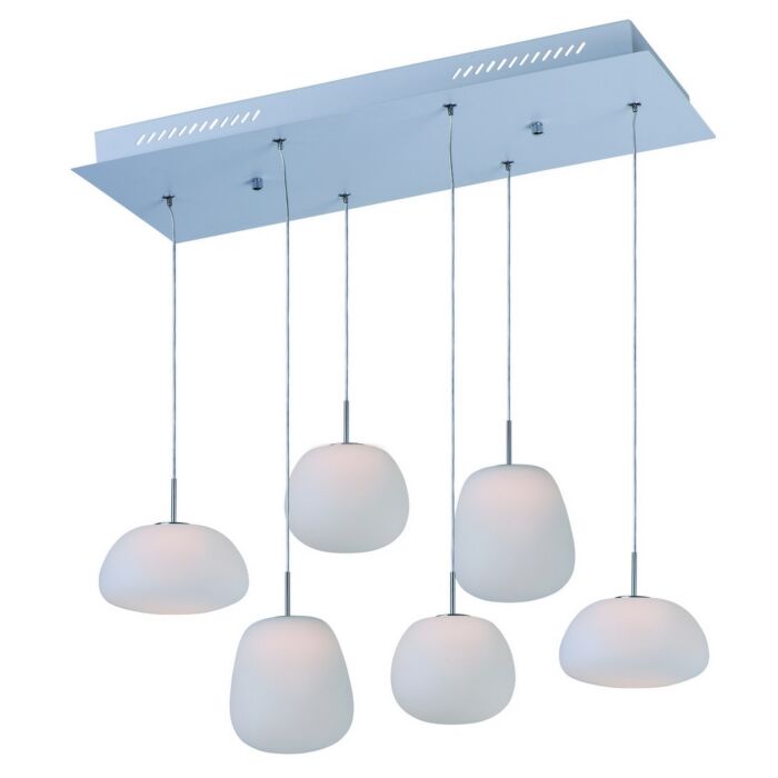 ET2 Puffs 25.6 Inch Matte White Glass Pendant in White