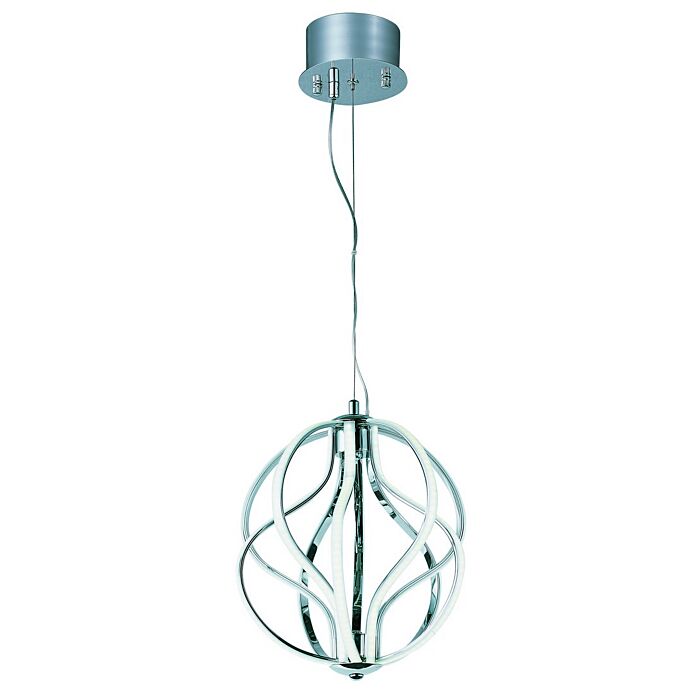 ET2 Aura 12 Inch 10 Light Pendant in Polished Chrome