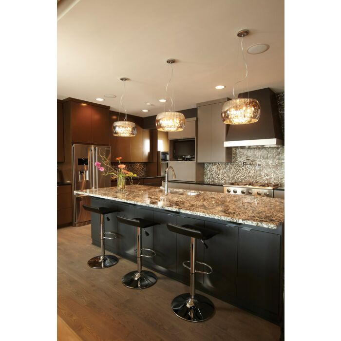 ET2 Sense 6 Light Pendant, Polished Chrome