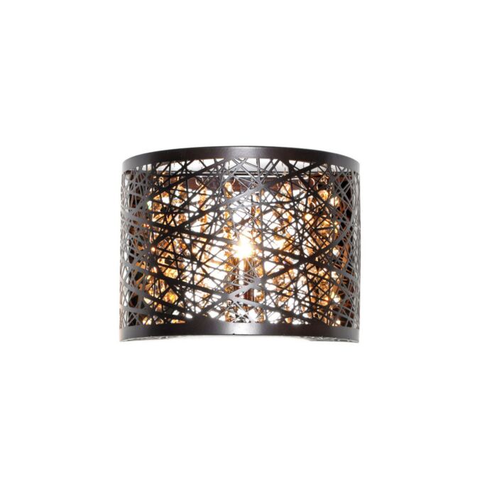 ET2 Inca LED 8 Inch Bronze Flush Mount in Cognac Finish