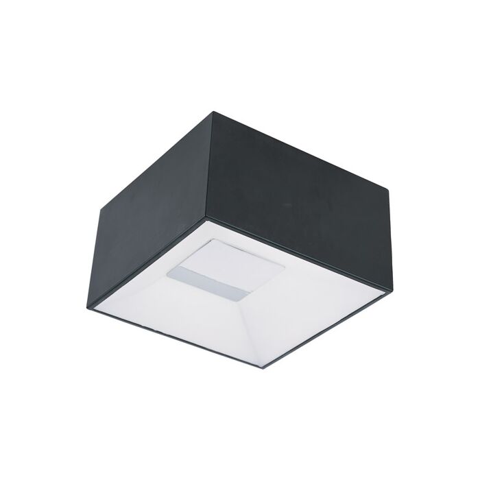 ET2 Collage 9 Inch White Glass Flush Mount in Black