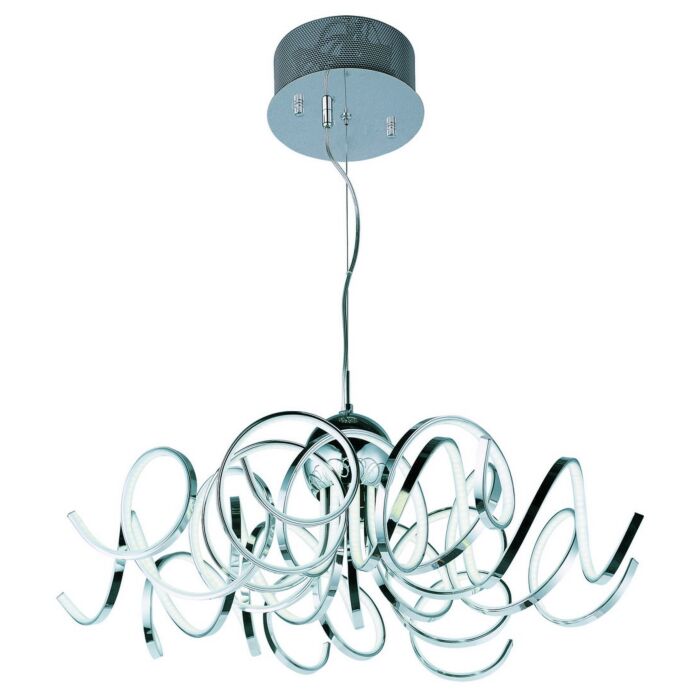 ET2 Chaos 34 Inch 9 Light Pendant in Polished Chrome