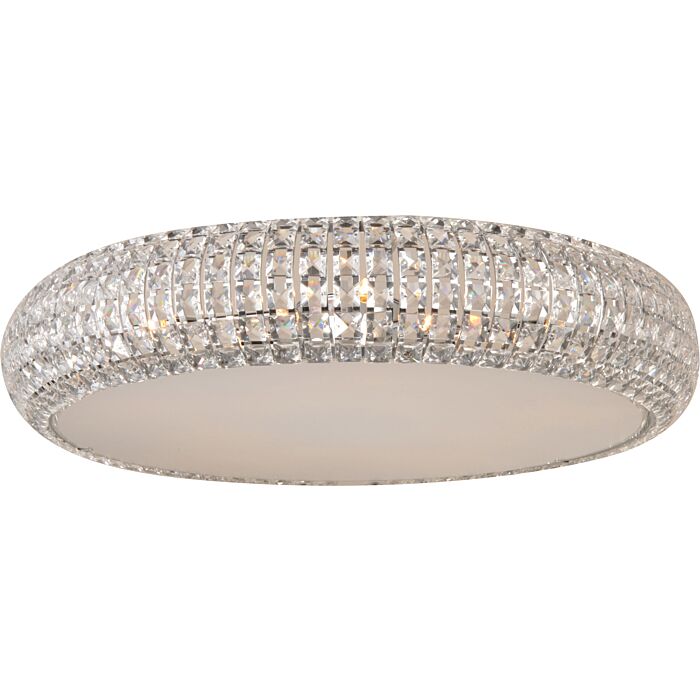 ET2 Bijou 4 Light Xenon Flush Mount, Polished Chrome