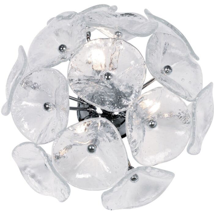 ET2 Fiori 3 Light Wall Light, Polished Chrome
