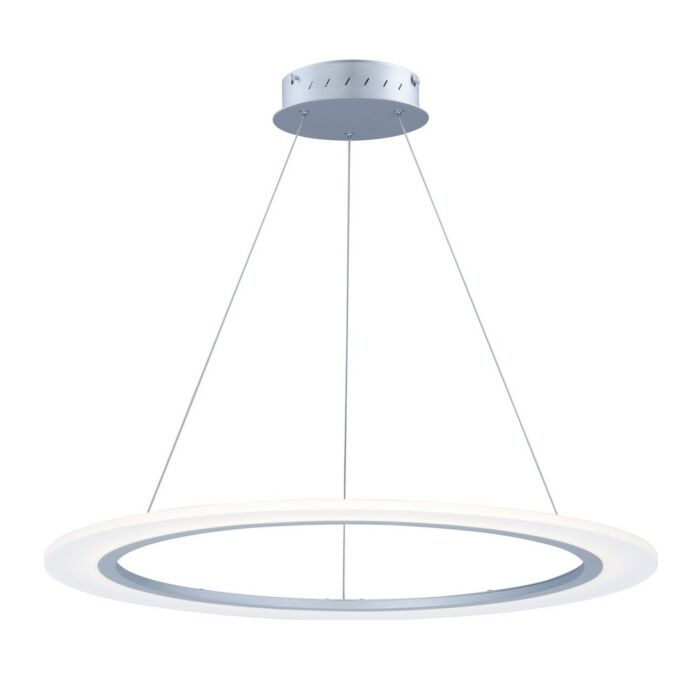 ET2 Saturn II LED 31.5 Inch Entry Foyer Pendant in Matte Silver