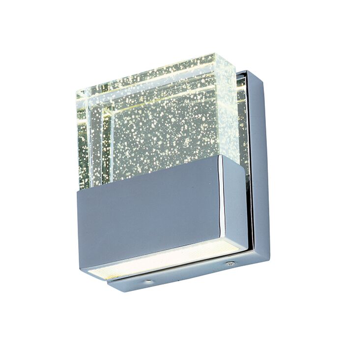 ET2 Fizz III 5 Inch 2 Light Bathroom Vanity Light in Polished Chrome