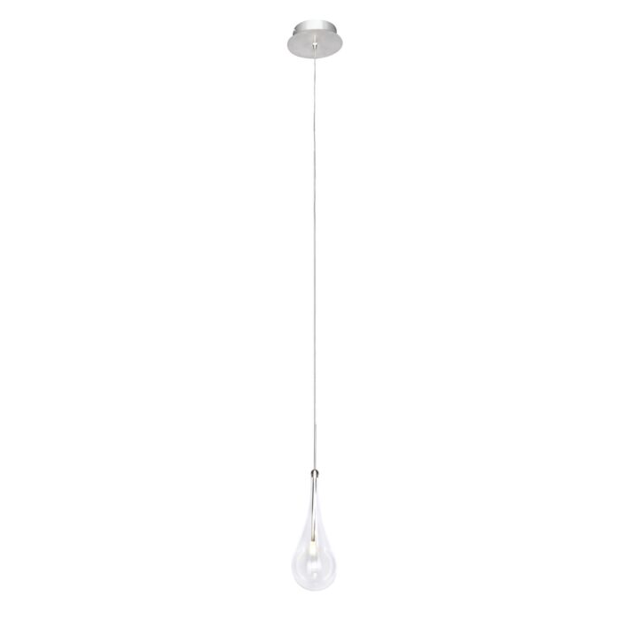 ET2 Larmes LED 1 Light Single Pendant, Polished Chrome