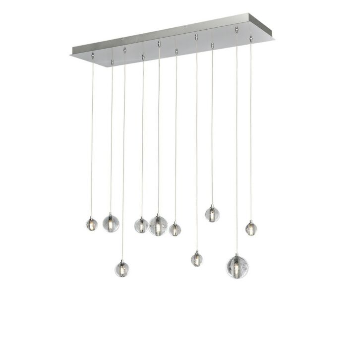 ET2 Harmony 33.75 Inch 10 Light Linear Pendant in Polished Chrome