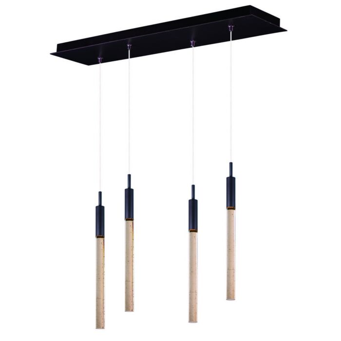 ET2 Scepter 25 Inch 4 Light Linear Pendant in Anodized Bronze