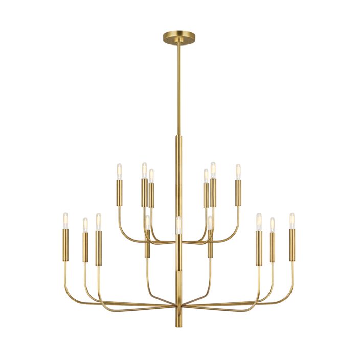 Brianna 15 Light Chandelier in Burnished Brass by Ellen Degeneres