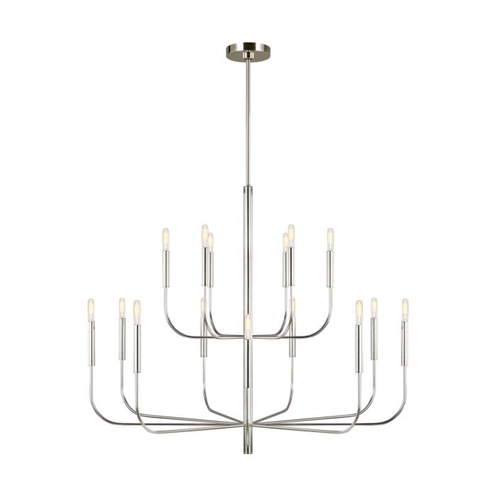 Brianna 15 Light Chandelier in Polished Nickel by Ellen Degeneres