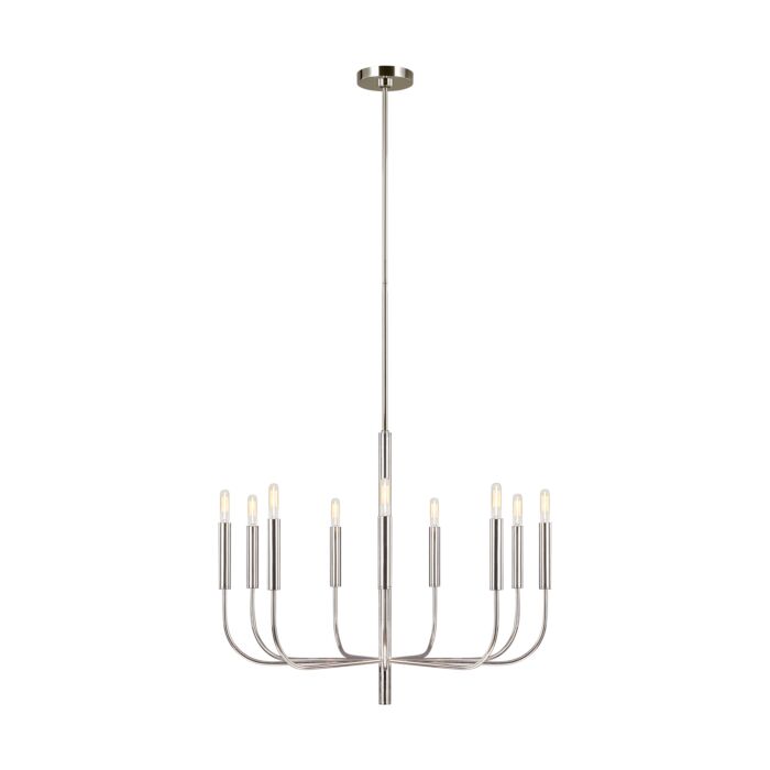 Brianna 9 Light Chandelier in Polished Nickel by Ellen Degeneres