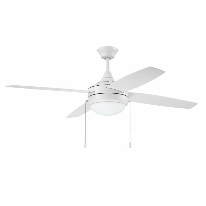 Craftmade Phaze Energy Star 4 Blade 2 Light Indoor Ceiling Fan in White