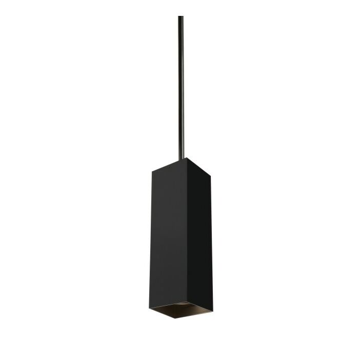 Tech Exo 2700K LED 19 Inch Pendant Light in Black and Matte Black