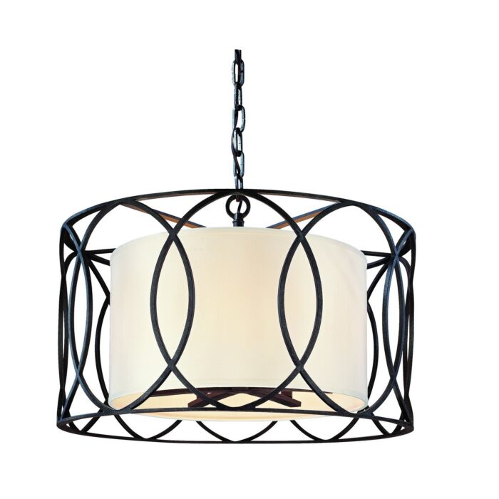 Troy Sausalito 5 Light Chandelier in Deep Bronze