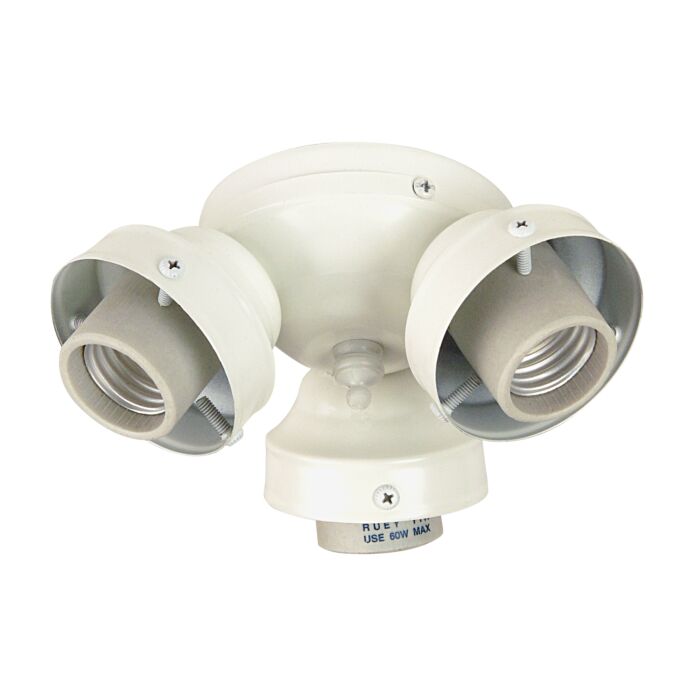 Craftmade 3 Light Medium Base Fitter in White