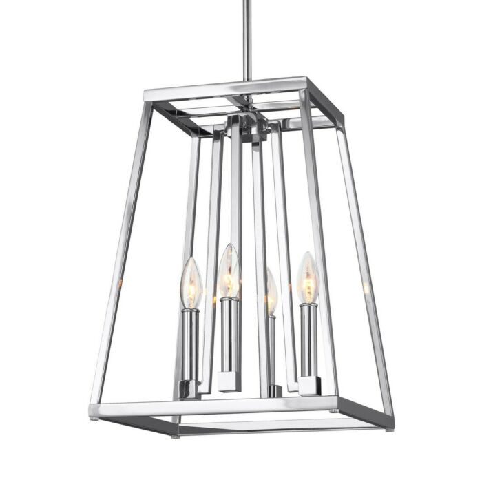 Conant 4 Light Mini Pendant in Chrome by Sean Lavin