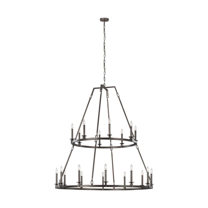 Landen 20 Light Multi Tier Chandelier in Smith Steel by Sean Lavin