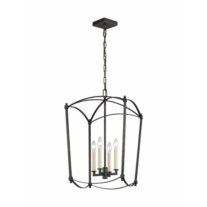Thayer 4 Light Chandelier in Smith Steel by Sean Lavin