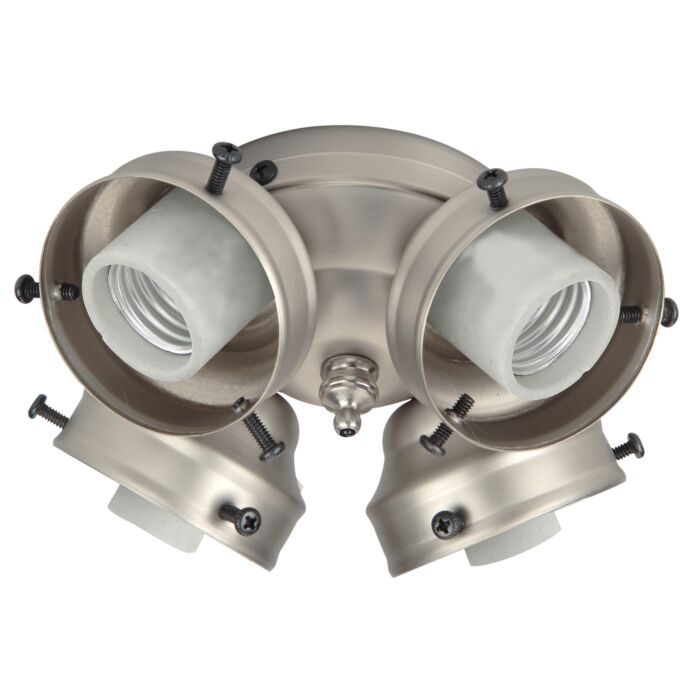 Craftmade 4 Light Medium Base Fitter in Brushed Satin Nickel