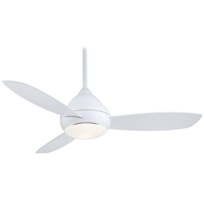 Minka Aire Concept I 52 Inch Indoor/Outdoor LED Ceiling Fan in White