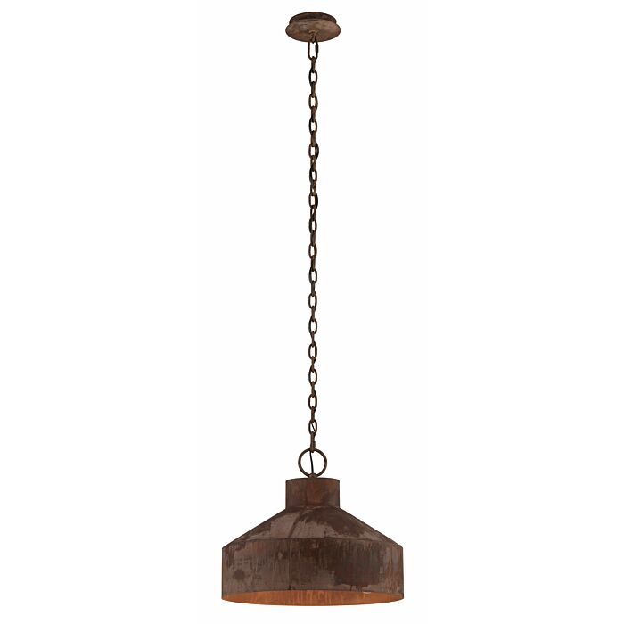 Troy Rise & Shine 3 Light 15 Inch Pendant Light in Rust Patina