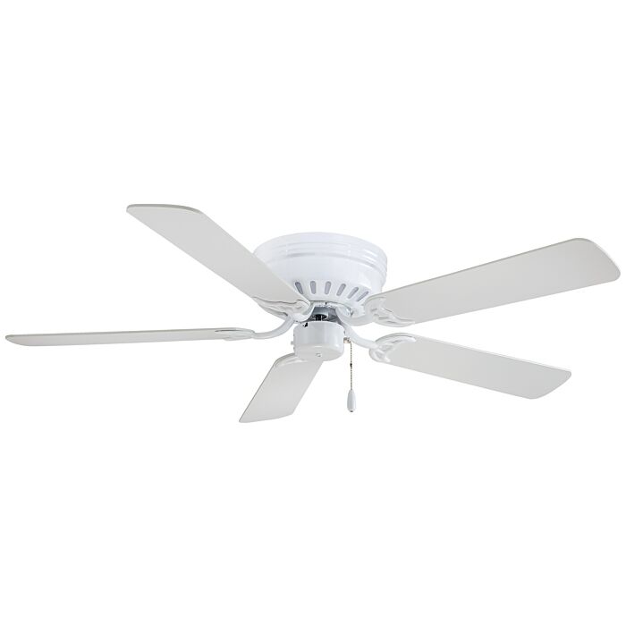 Minka Aire Mesa Flush Mount Ceiling Fan in White