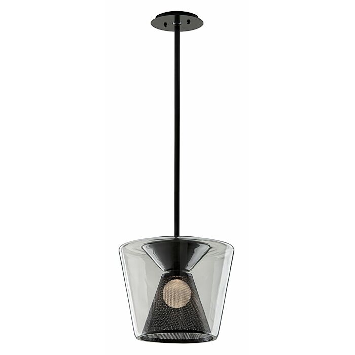 Troy Berlin 14 Inch Pendant Light in Gun Metal