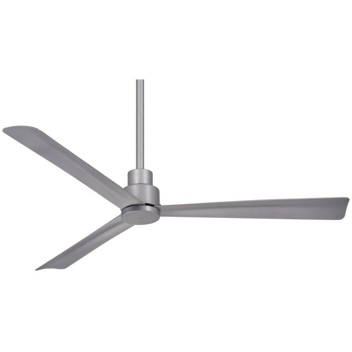 Minka Aire Simple 52 Inch Indoor/Outdoor Ceiling Fan in Silver