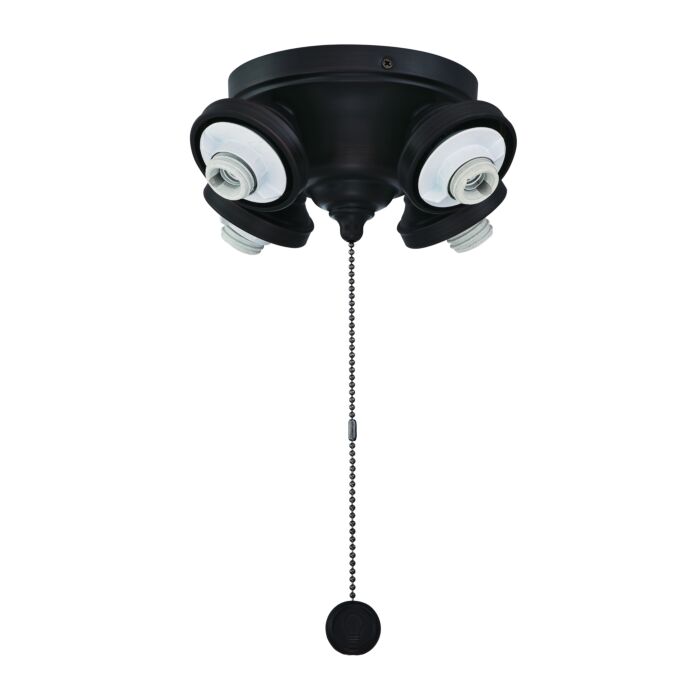 Fanimation Fitters 4 Light Ceiling Fan Light Kit in Dark Bronze