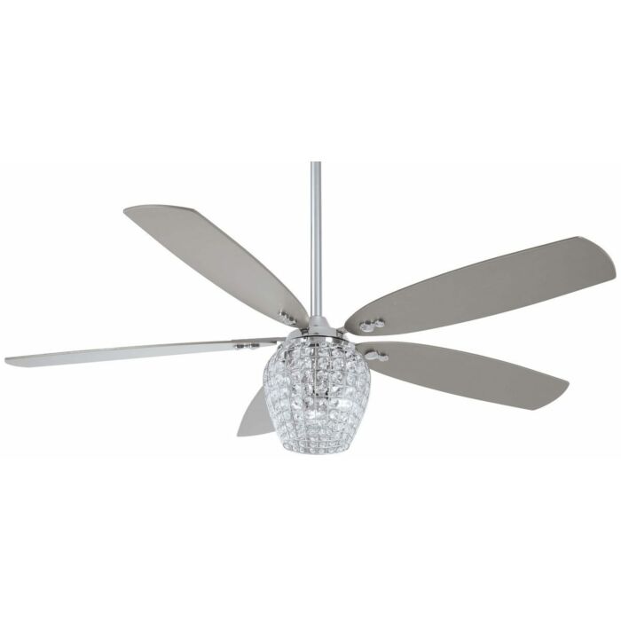 Minka Aire Bling 56 Inch LED Ceiling Fan in Chrome