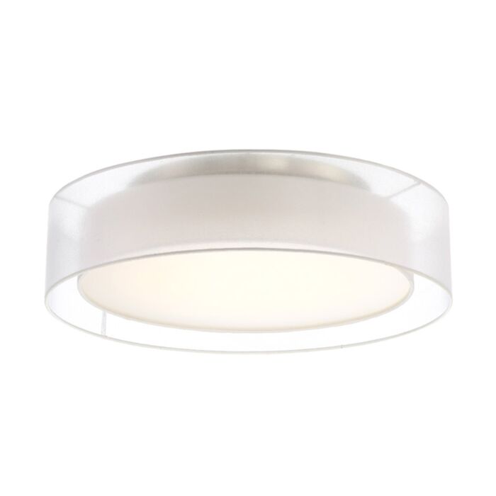 Modern Forms Metropolis 24 Inch Ceiling Light in Brushed Nickel
