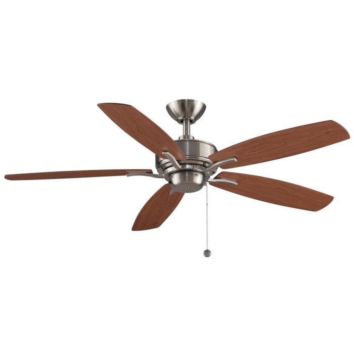 Fanimation Aire Deluxe 52 Inch 5 Blade Ceiling Fan in Brushed Nickel