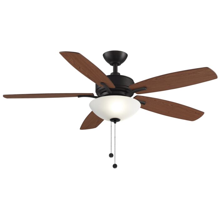 Fanimation Aire Deluxe 2 Light 52 Inch 5 Blade Ceiling Fan in Dark Bronze
