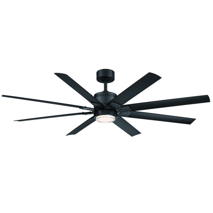 Modern Forms 52 Inch Indoor/Outdoor Ceiling Fan in Matte Black
