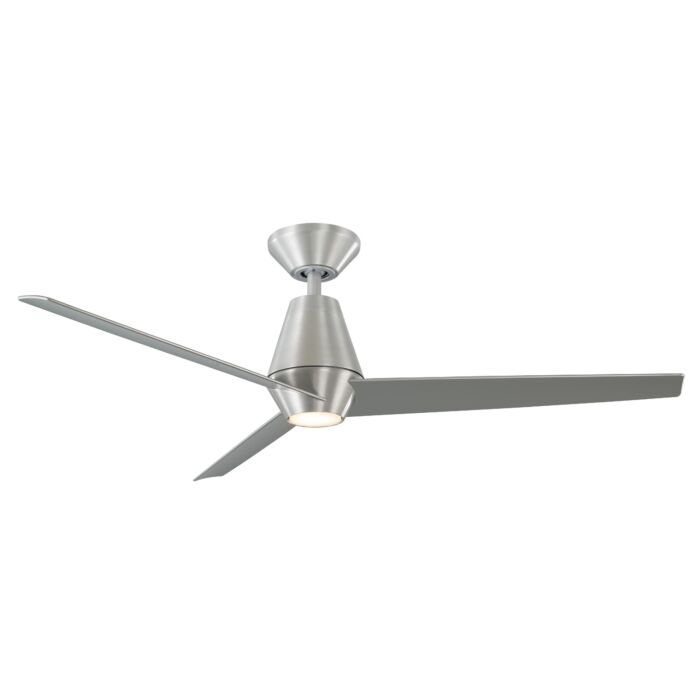 Modern Forms Slim 52 Inch Indoor/Outdoor Ceiling Fan in Brushed Aluminum