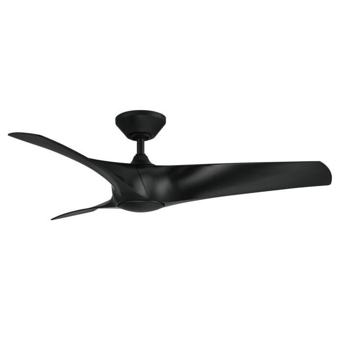 Modern Forms Zephyr 52 Inch Indoor/Outdoor Ceiling Fan in Matte Black