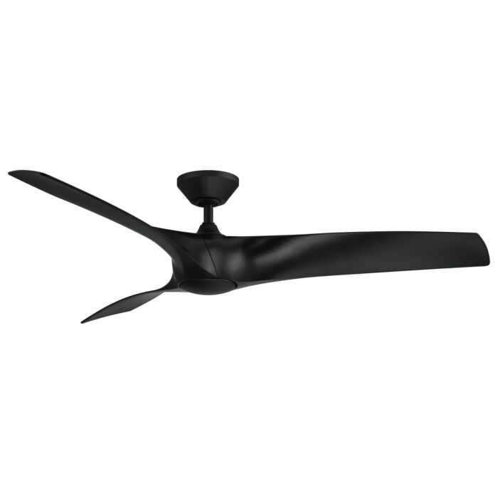 Modern Forms Zephyr 62 Inch Indoor/Outdoor Ceiling Fan in Matte Black