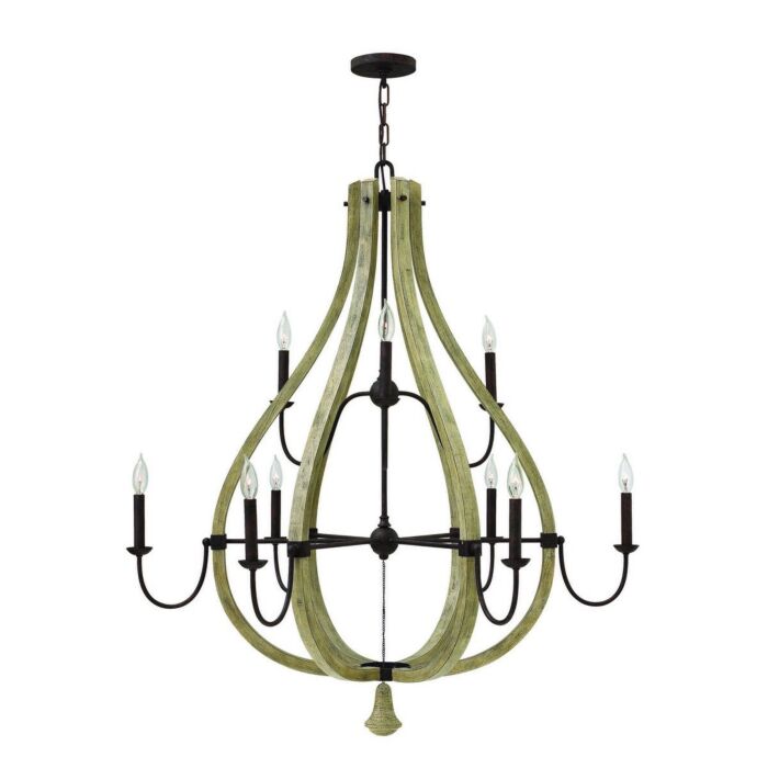 Fredrick Ramond Middlefield 9 Light Chandelier in Iron Rust
