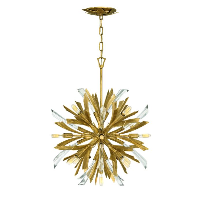 Fredrick Ramond Vida 13 Light Chandelier in Burnished Gold