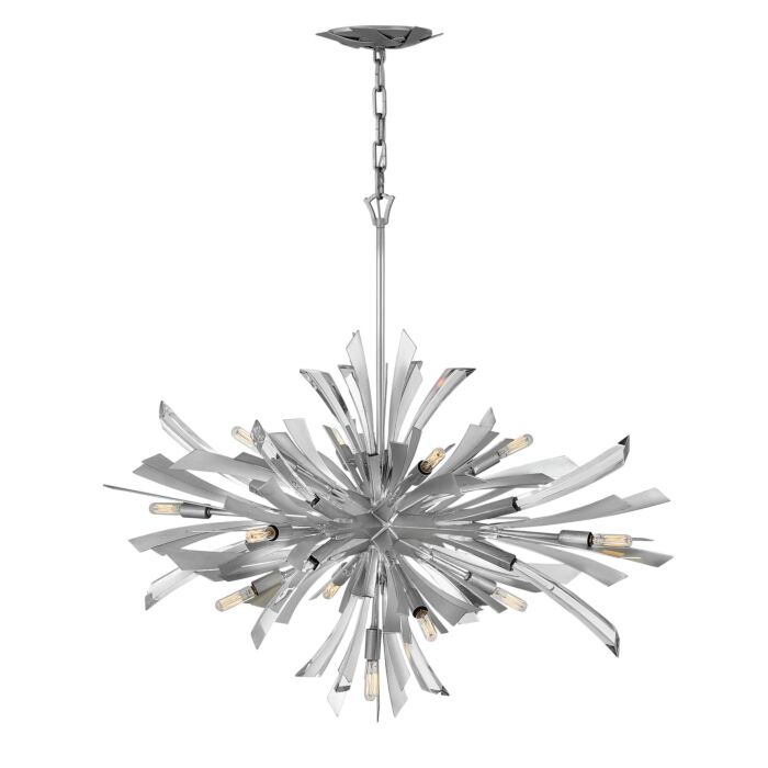 Fredrick Ramond Vida 13 Light Chandelier in Glacial