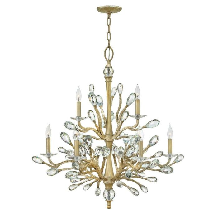 Fredrick Ramond Eve 9 Light Chandelier in Champagne Gold