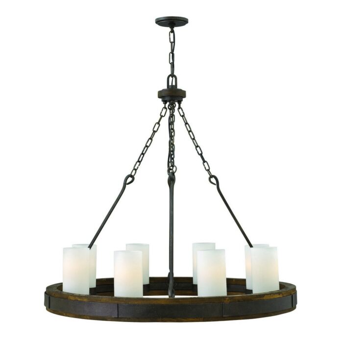 Fredrick Ramond Cabot 8 Light Chandelier in Rustic Iron