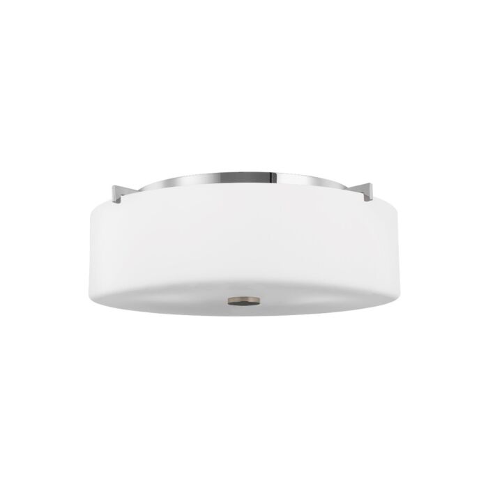 Sea Gull Lighting Sunset Drive 3 Light Ceiling Light in Chrome