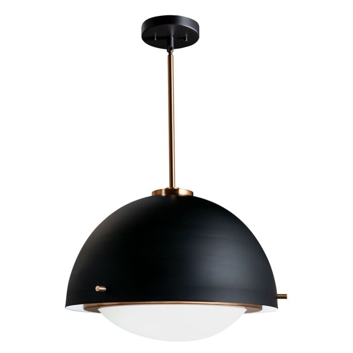 Fusion 3-Light Pendant in Black