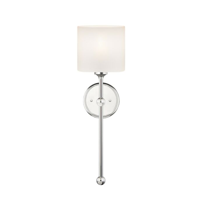 Fusion 1-Light Wall Sconce in Chrome