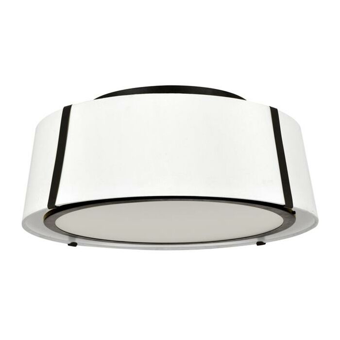 Crystorama Fulton 3 Light 18 Inch Ceiling Light in Matte Black