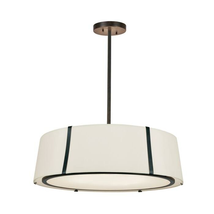 Crystorama Fulton 6 Light Ceiling Light in Matte Black