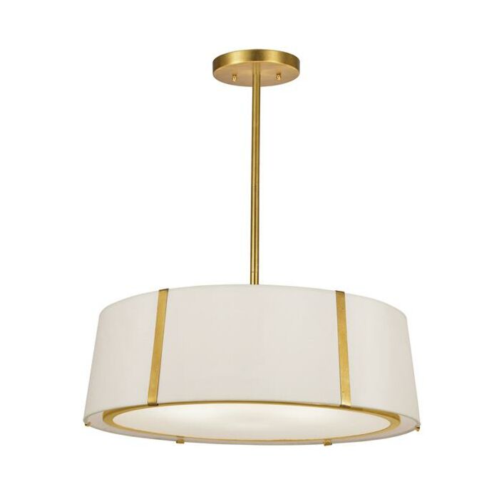 Crystorama Fulton 6 Light Ceiling Light in Antique Gold