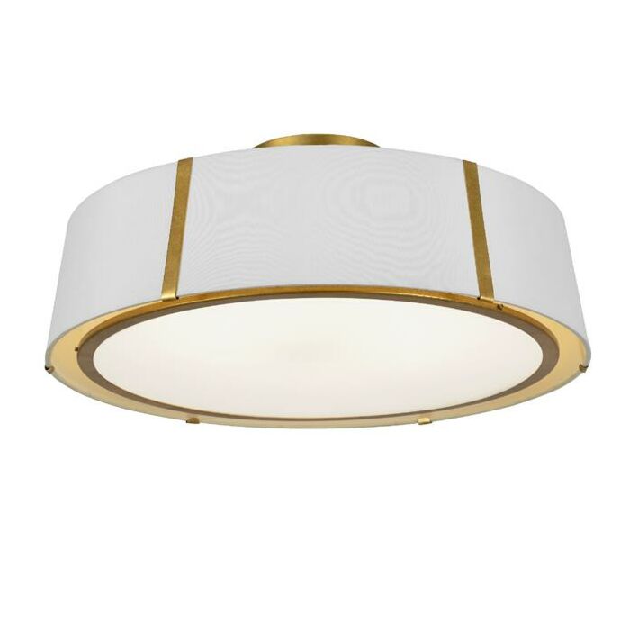 Crystorama Fulton 6 Light 24 Inch Ceiling Light in Antique Gold